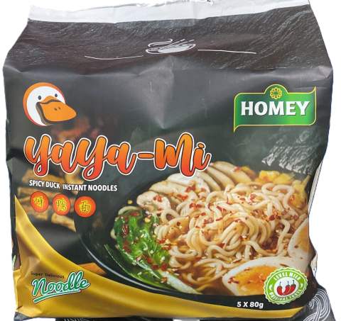 Homey Spicy Duck Instant Noodles (5 x 80g) - Click Image to Close